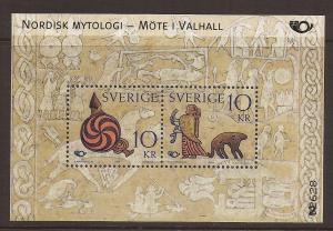 2004 Sweden -Sc 2480 - MNH VF - Souvenir Sheet - Norse Mythology