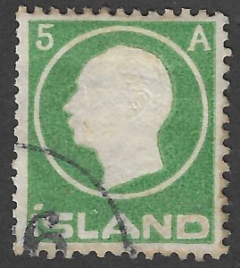 Iceland (1912) - Scott # 92,    Used
