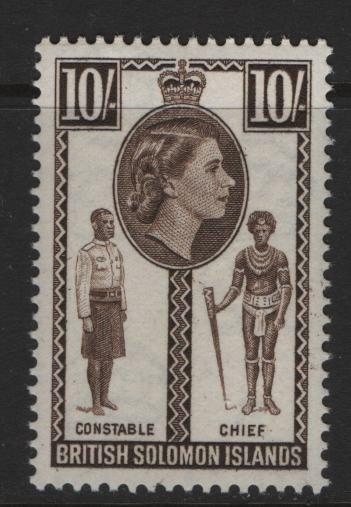 BRITISH SOLOMON ISLANDS 104 MNH CONSTABLE CHIEF ISSUE