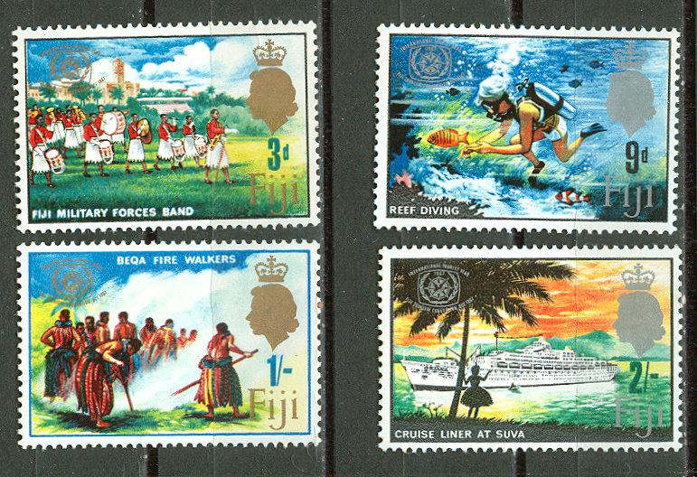 Fiji # 229-32  Tourist Year (4)  Mint NH