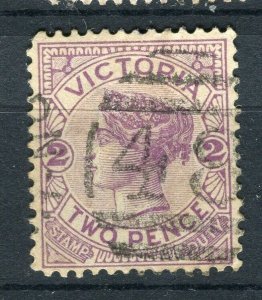 AUSTRALIA; Victoria 1890s classic QV issue used 2d. value fair Postmark