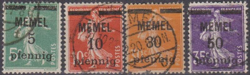 Memel #18-9, 21, 27 F-VF Used CV $11.50 (A8184)