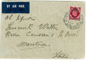 M.E.F. (Eritrea) 1949 Asmara cancel on airmail cover to Italy