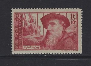 FRANCE - #B58 - 1938 RODIN SEMI-POSTAL MINT STAMP MH