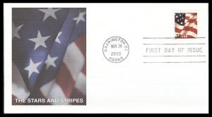 #3629F US Flag Fleetwood FDC
