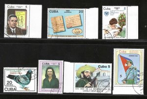 Cuba 2724, 2745, 2746, 2747, 2754, 2755, 2756  USED