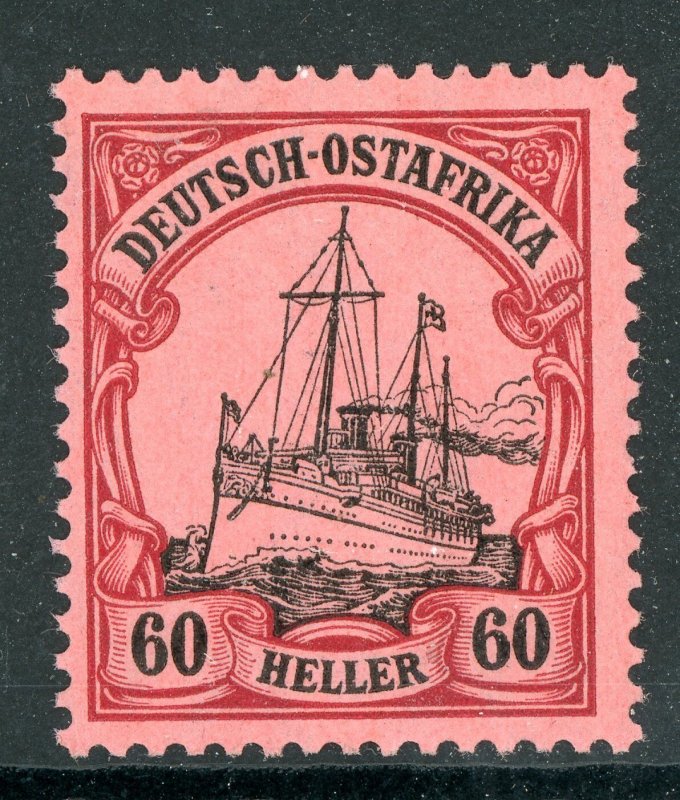 East Africa Ostafrika 1906 Germany 60 Heller Yacht Watermark Scott 38 Mint L354