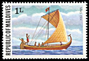 Maldive Islands 735, MNH, Sailing Ship Mas Odi