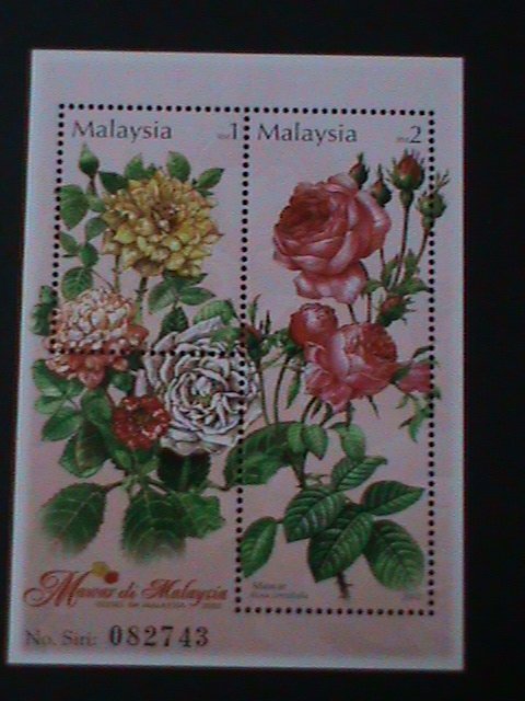 ​MALAYSIA-2003-SC#917  LOVELY  BEAUTIFUL ROSES-MNH -S/S-VERY FINE-LAST ONE