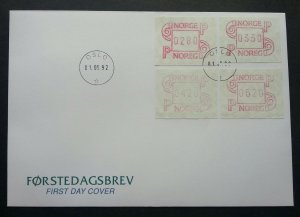 Norway OSLO 1992 ATM (Frama Label stamp FDC)