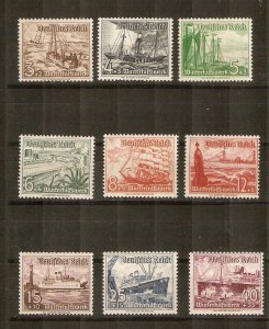 GERMANY 1937 ships mint NH