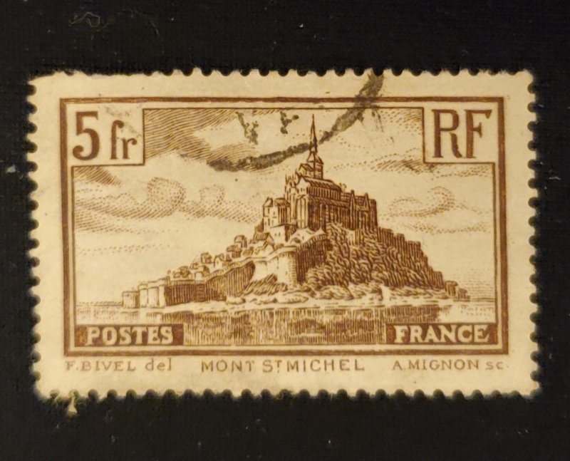 France 249, 1930 Mont Saint-Michel, Cat. value $4.25