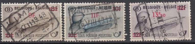 Belgium - 1948 Cross Bowman - surcharged  set  (870) 