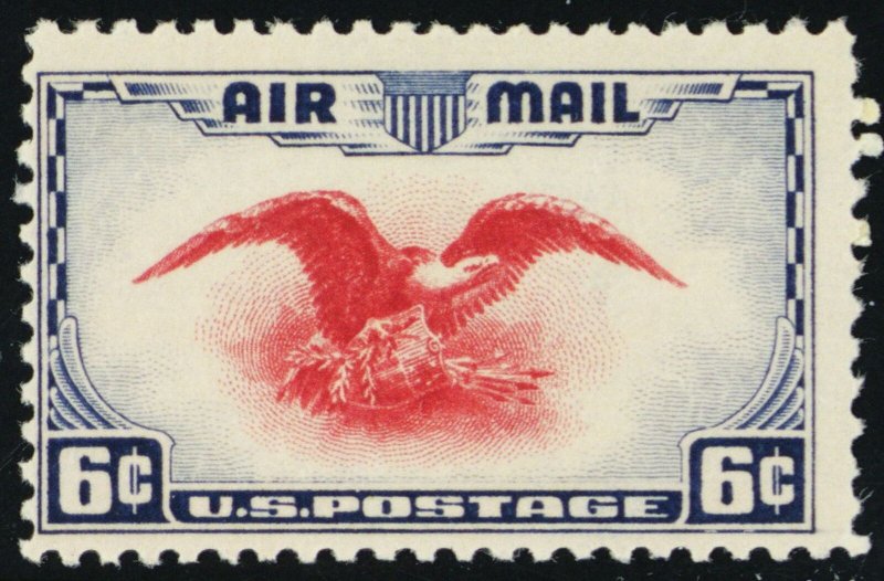 C23c, Mint NH 6¢ - Ultramarine & Carmine Error With APS Cert - Stuart Katz