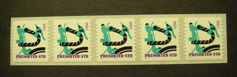 Scott 3228a, 10 cent Bicycle, PNC5 #777, MNH Coil Beauty