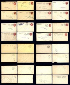 Lot of 16 Advertising/Corner Card Postal Stationary covers dated 1900s