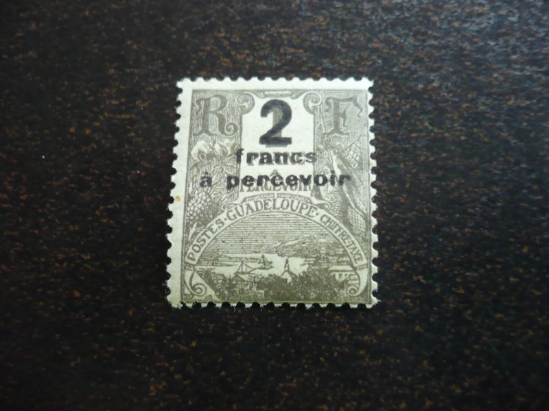 Stamps - Guadeloupe- Scott# J23 - Mint Hinged Part Set of 1 Stamp