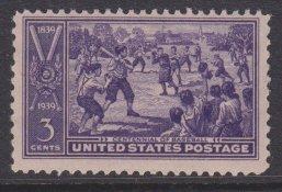 US sc#855 1939 3c Baseball MNH