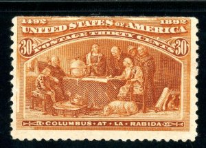 USAstamps Unused FVF US 1893 Columbian Expo At La Rabida Scott 239 OG MNH