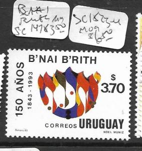 URUGUAY  (P2004B)  B'NAI B'RITH SC 1478  MOG