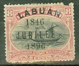 CW: Labuan 71b mint (perf 14) fault CV $52.50