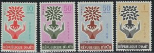 Haiti 489-90, C191-92 MNH 1962 World Refugee Year