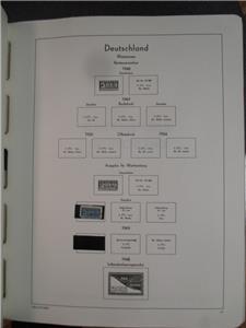 ~1965 Start 1945 Germany Lighthouse Stamp Album (No Stamps) - Read Desc (AX20)