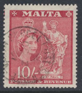 Malta SG 281  SC# 261 1956 CTO see details / scans no creases good perfs ligh...