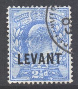 Levant (British) Scott 19 - SG L5, 1905 Edward VII 2.1/2d used