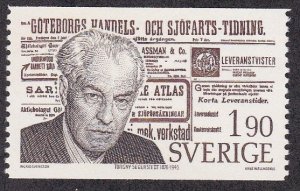 Sweden # 1172, Torgny Segersted - Editor, NH