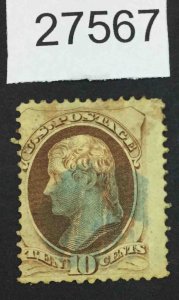 US STAMPS #187 USED LOT #27567