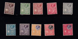 MALTA # 131-140 VF-KGV POSTAGE DUES CAT VALUE $38