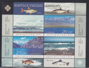 Kyrgystan 272 Lakes SS mnh