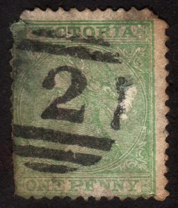 1867, Victoria 1p, Used, fault, Sc 110