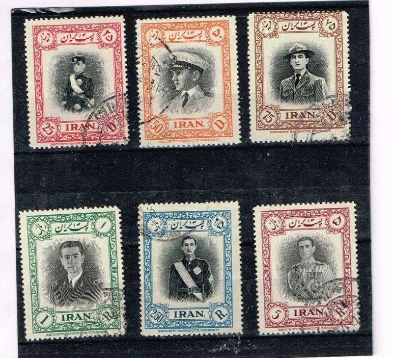 Iran 1950 935-940  Used