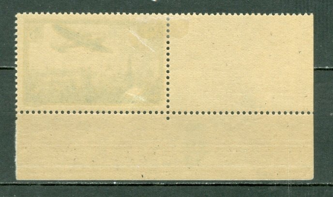 FRANCE 1936 AIR #C8...DATED CORNER STAMP MINT LIGHT H