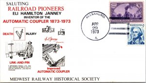 1973 - Railroad Pioneers Eli Hamilton Janney - Alexandria, PA - F66516