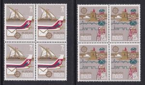 Malta   #558-559  MNH  1979  Europa in blocks of 4