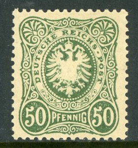 Germany 1877 Empire 50 Pfennige Michel #36a Yellow Gray Mint B197