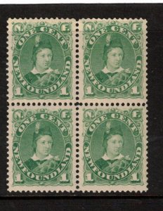 Newfoundland #45a Very Fine Never Hinged Block **With Certificate**