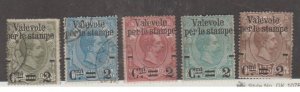 Italy Scott #58-61//63 Stamps - Mint Set