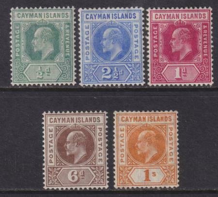 Cayman Islands 1905 SC 8-12 LH Set