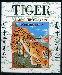 Turkmenistan MNH S/S Year Of The Tiger 1998