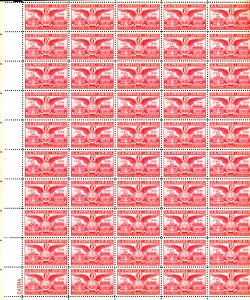 U.S. #C40 MINT OG NH FULL SHEET OF AIRMAIL STAMPS