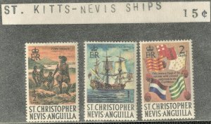 ST. KITTS-NEVIS-ANGUILLA-SC #206-207-208 MINT NH SET OF 3 - 1970 - Item KITTS001