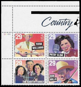 PCBstamps  US #2771/2774 PB $1.16(4x29c)Country Music, MNH, (PB-1)