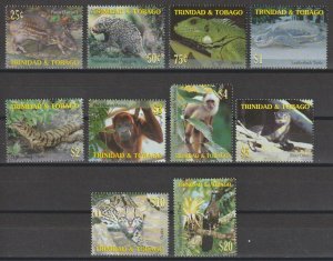 TRINIDAD & TOBAGO 2001 SG 895/904 USED