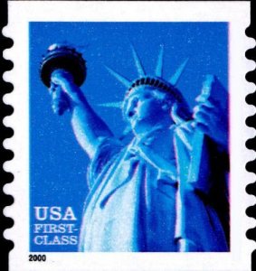 2000 34c Statue of Liberty, Coil, SA Scott 3453b Mint F/VF NH