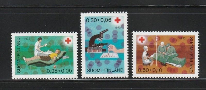 Finland B194-B196 Set MNH Red Cross