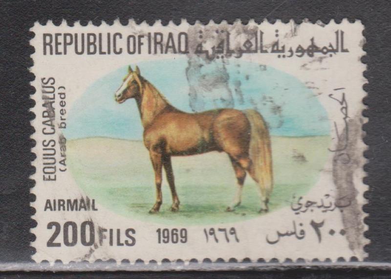 IRAQ Scott # C31 - Used - Airmail Stamp With Arabian Stallion